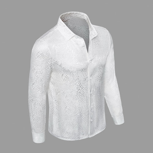 B401 - Nocturne Sheen LS Shirt-WHITE – view 1