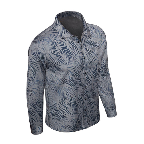 B407 - EcoFlex Stitchless LS Shirt-NAVY – view 1