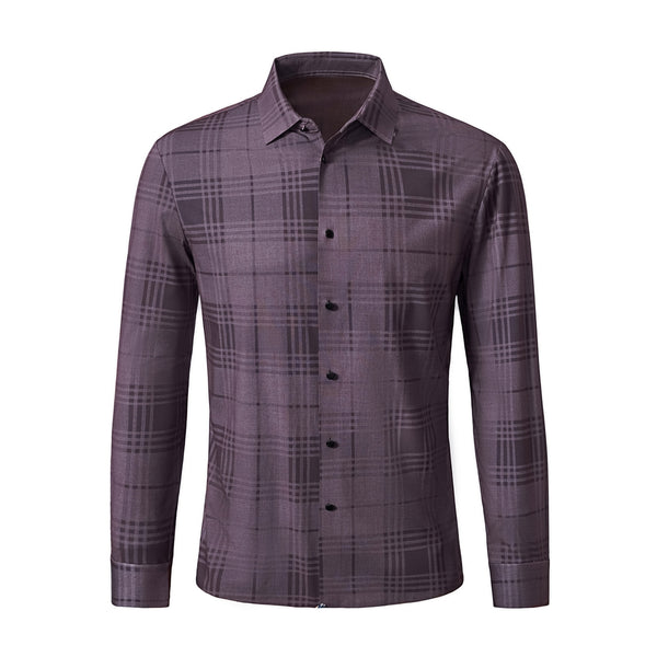 Camisa Noir Mosaic sin costuras - BORGOÑA