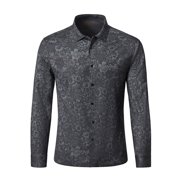 Camisa sin costuras con medallón de medianoche - NEGRA