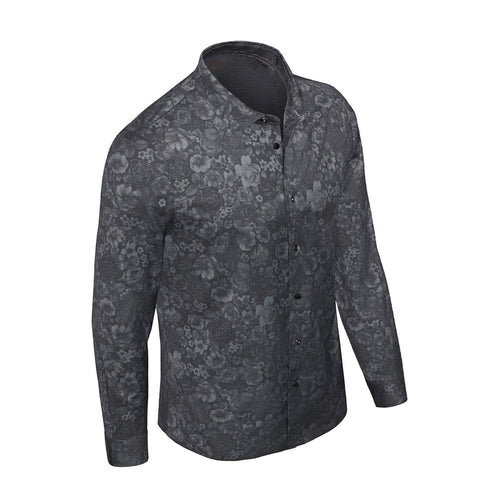 Camisa sin costuras con medallón de medianoche - NEGRA – view 1