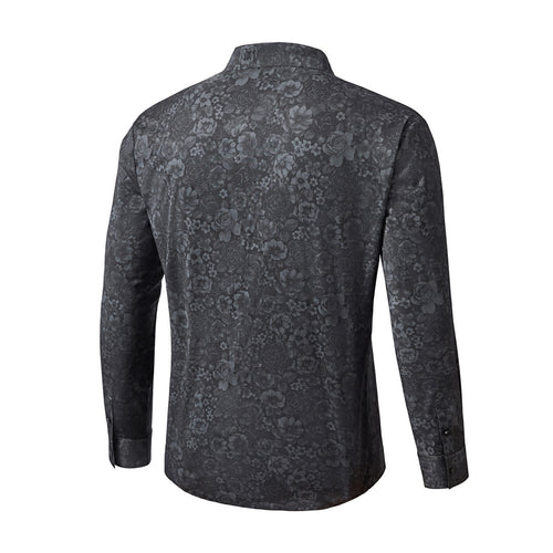 Camisa sin costuras con medallón de medianoche - NEGRA – view 2