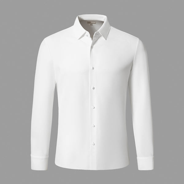 B414 - TechFlex Stitchless LS Shirt-WHITE
