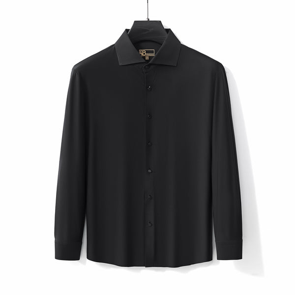 Camisa de manga larga sin costuras AeroFlex - NEGRA