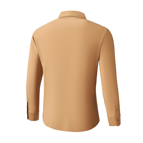 Camisa de manga larga sin costuras AeroFlex - CAQUI – view 2
