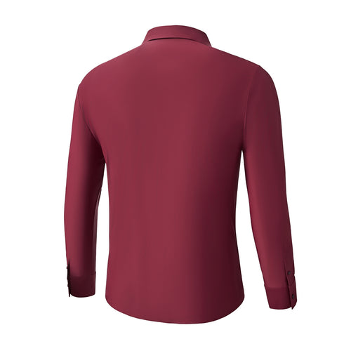 Camisa de manga larga sin costuras AeroFlex - VINO – view 2