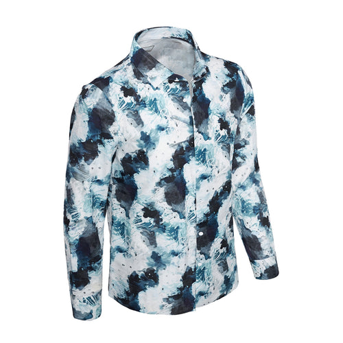 B418 - TempestPrint Performance LS Shirt-MULTI – view 1