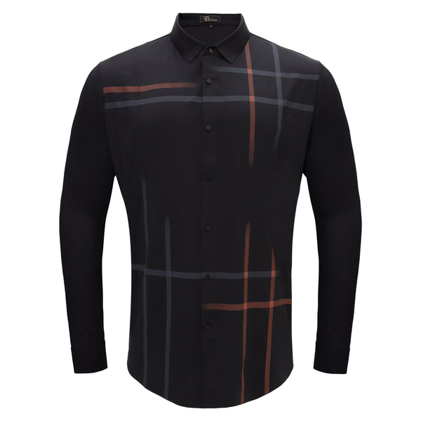 Camisa a cuadros Checkmate con botones - NEGRA