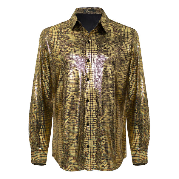 Camisa abotonada Bright Affluence - DORADA