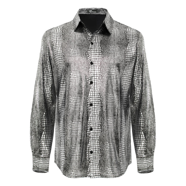 Camisa abotonada Bright Affluence - PLATA