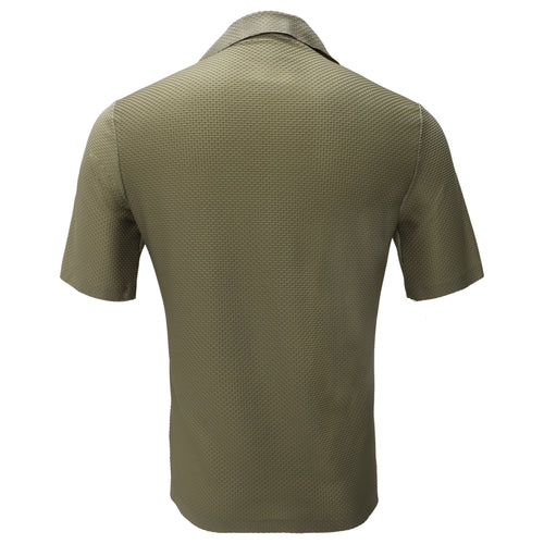 Camisa de manga corta con botones Athens Nights - Caqui