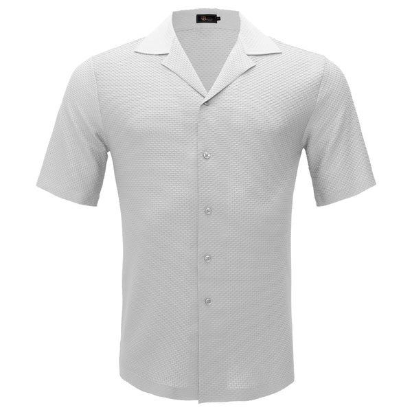 Camisa de manga corta con botones Athens Nights - BLANCA
