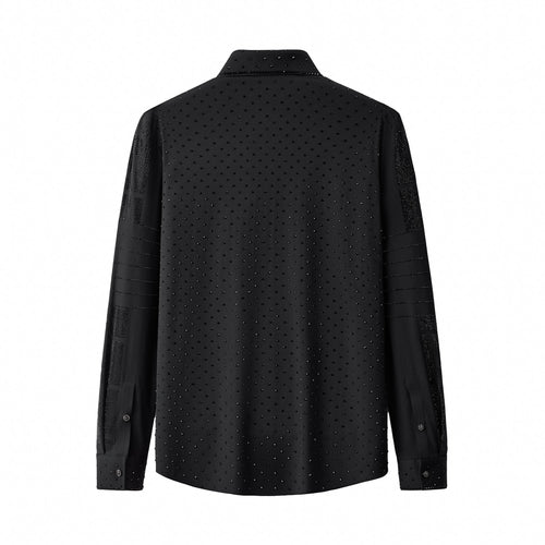 B569-Imperial Maze Stone Shirt-BLACK/BLACK – view 1