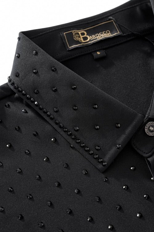 B569-Imperial Maze Stone Shirt-BLACK/BLACK – view 3