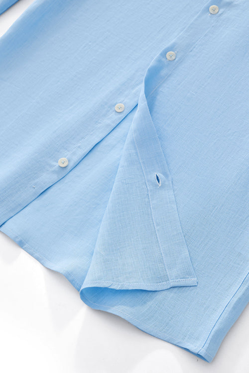 BLN585-Capri Linen Shirt-BABYB – view 7