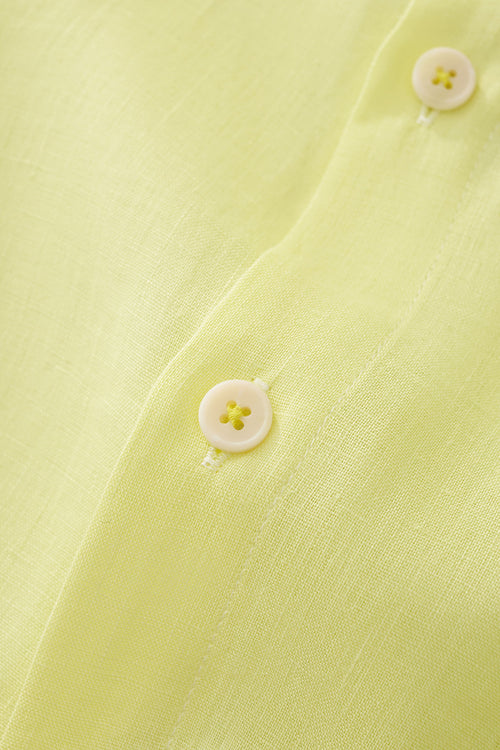 BLN585-Capri Linen Shirt-CANAR – view 4