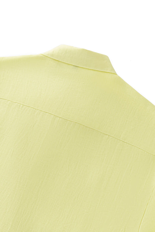 BLN585-Capri Linen Shirt-CANAR – view 5
