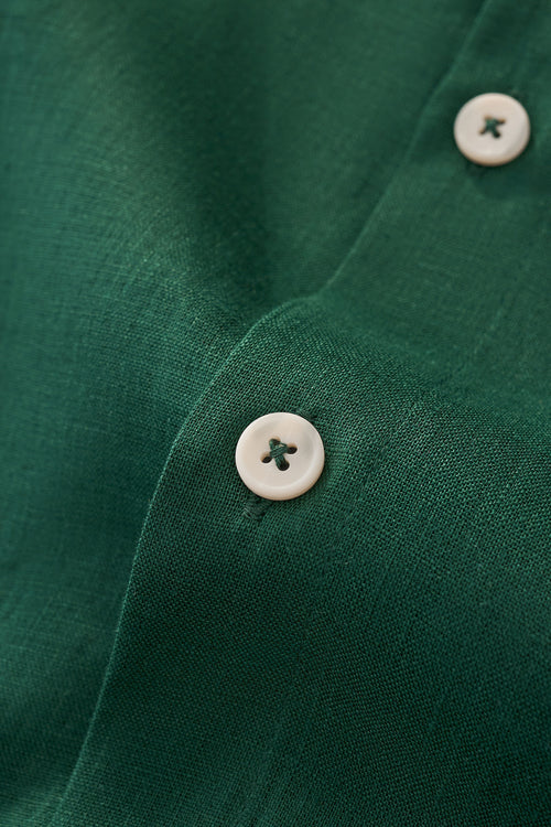 BLN585-Capri Linen Shirt-HNTGN – view 4