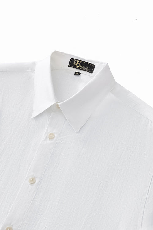 BLN585-Capri Linen Shirt-WHITE – view 2