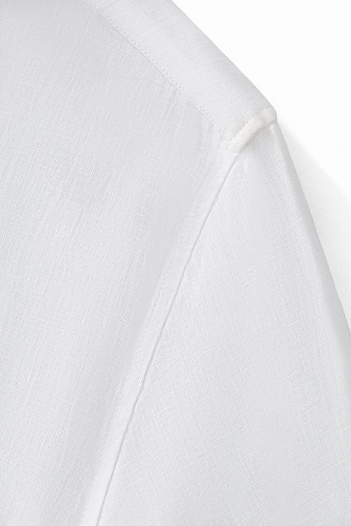 BLN585-Capri Linen Shirt-WHITE – view 3