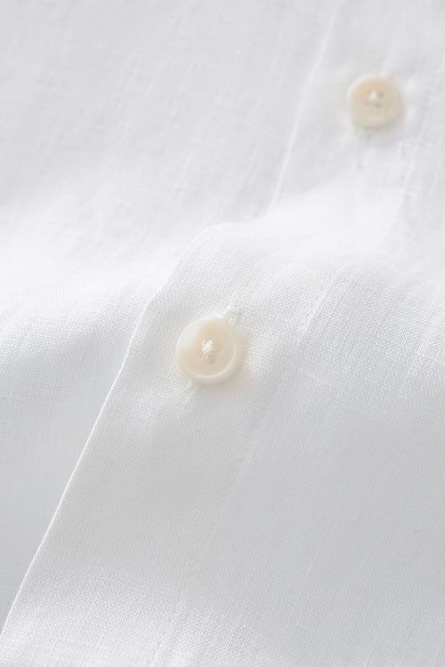 BLN585-Capri Linen Shirt-WHITE – view 4