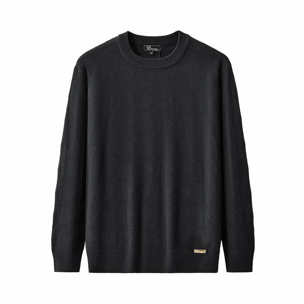 Textura Diamond Knit LS-NEGRO
