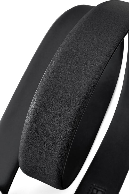BLT025 - Flat Leather Auto BKL Belt – Silver Ed.-SILVER/BLACK – view 3