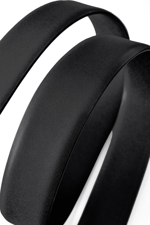 Cinturón plano de piel Lion Auto BKL – Edición dorada - ORO/NEGRO – view 3