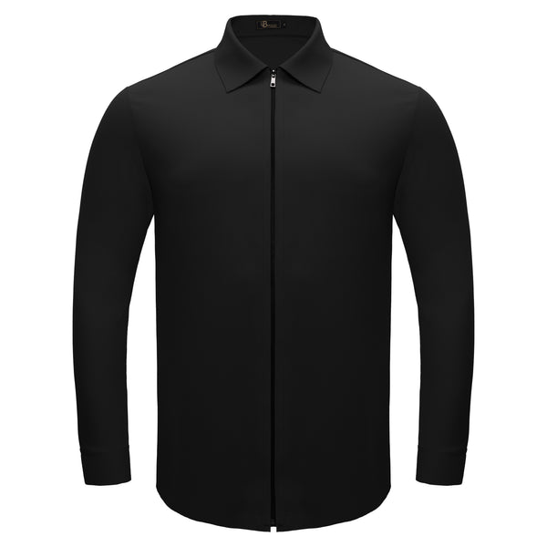 Camisa con cremallera Zenith - NEGRA