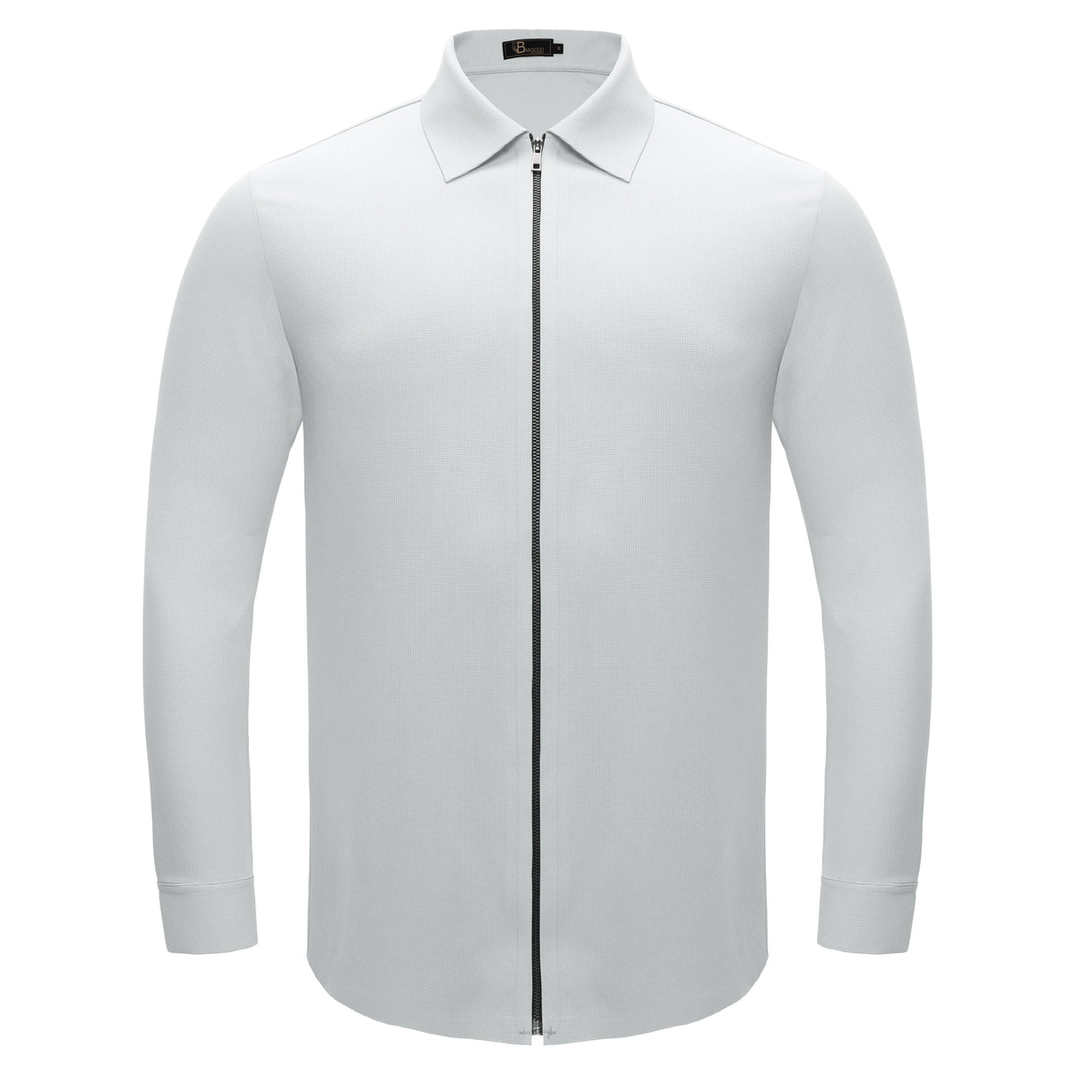 BPJ614 - Zenith Zip Shirt-WHITE