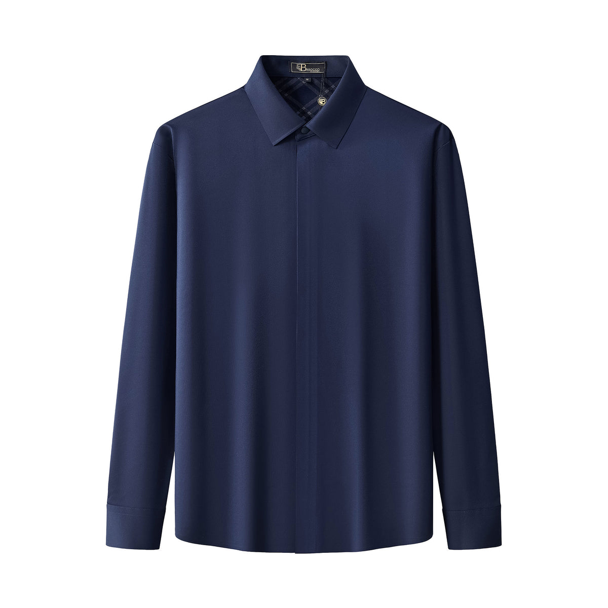 BPJ616 - Nexus Stitchless LS Shirt-NAVY – BAROCCO wholesale shirts
