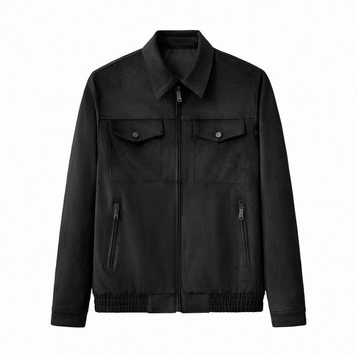 Chaqueta con cremallera Helix Utility - NEGRA