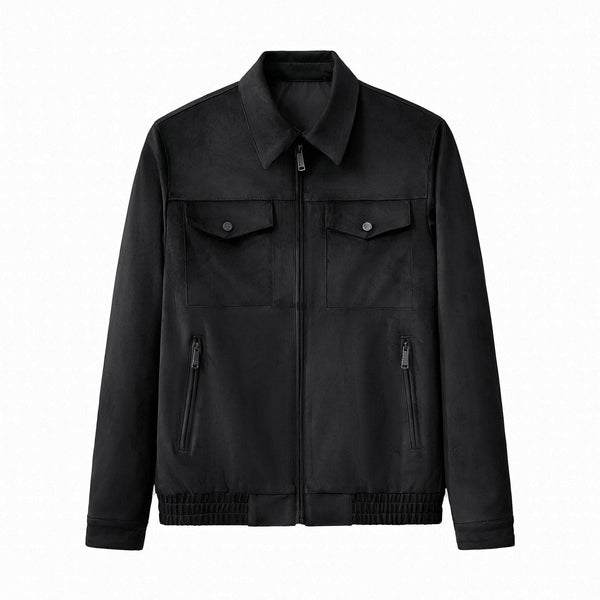 Chaqueta con cremallera Helix Utility - NEGRA