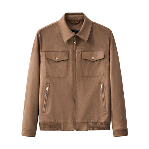 Chaqueta con cremallera Helix Utility - MARRÓN