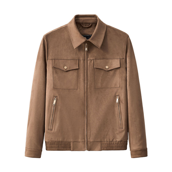 Chaqueta con cremallera Helix Utility - MARRÓN