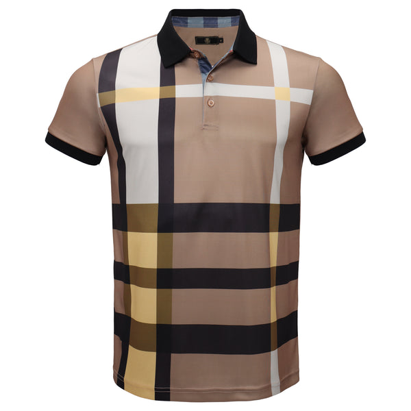 BSP616 - Classic Charm Polo Shirt-KHAKI
