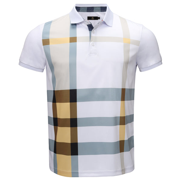 BSP616 - Classic Charm Polo Shirt-WHITE