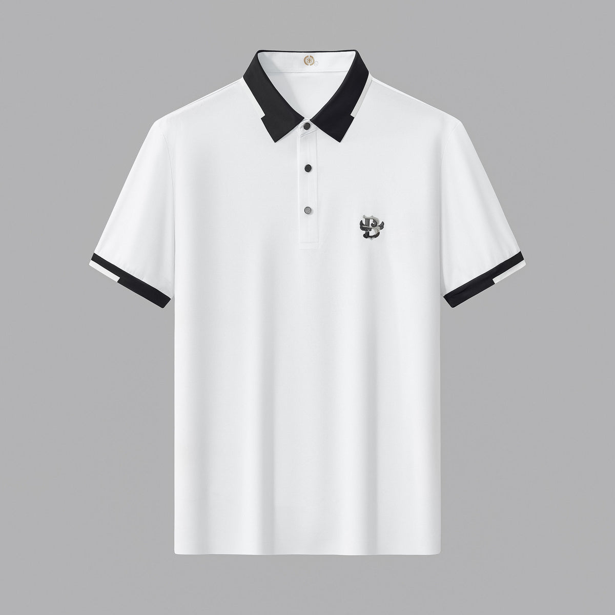 BSP623-Contrast Trim Performance Polo - El Baron-WHITE – BAROCCO wholesale polo shirts