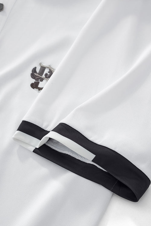 BSP623-Contrast Trim Performance Polo - El Baron-WHITE – view 6