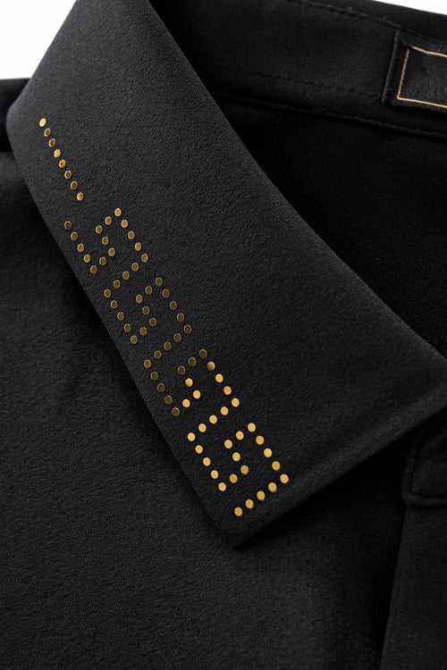 BSP627-Perforated Collar Performance Polo – El Baron-BLKGD – view 6