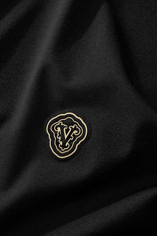 BSP627-Perforated Collar Performance Polo – El Baron-BLKGD – view 7