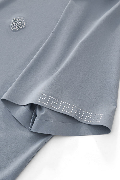 BSP627-Perforated Collar Performance Polo – El Baron-GRYSL – view 4