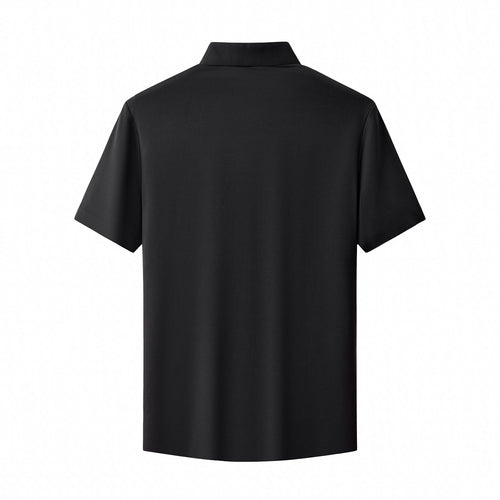 BSP632-Stealth Zip Performance Polo – El Baron-BLACK – view 1
