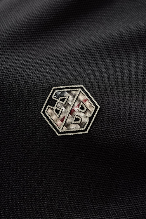 BSP632-Stealth Zip Performance Polo – El Baron-BLACK – view 6