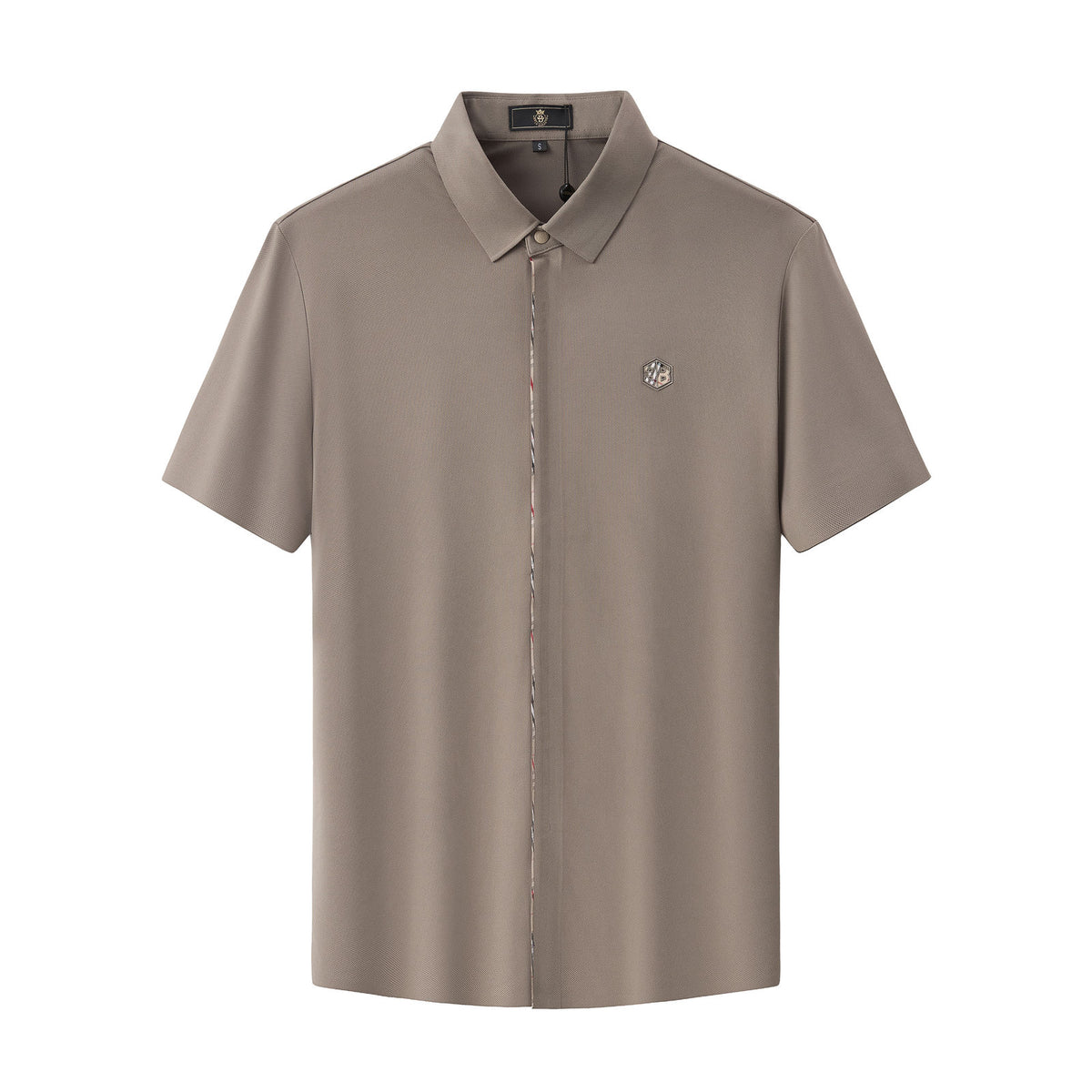 BSP632-Stealth Zip Performance Polo – El Baron-BROWN – BAROCCO wholesale polo shirts