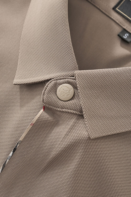 BSP632-Stealth Zip Performance Polo – El Baron-BROWN – view 5
