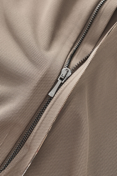 BSP632-Stealth Zip Performance Polo – El Baron-BROWN – view 7