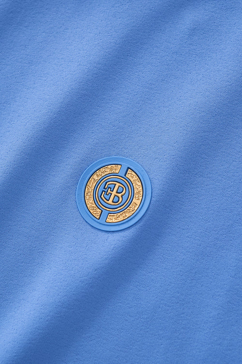 BSP633-Stripe Collar Performance Polo – El Baron-BLUE – view 5