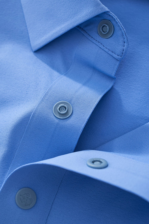 BSP633-Stripe Collar Performance Polo – El Baron-BLUE – view 7