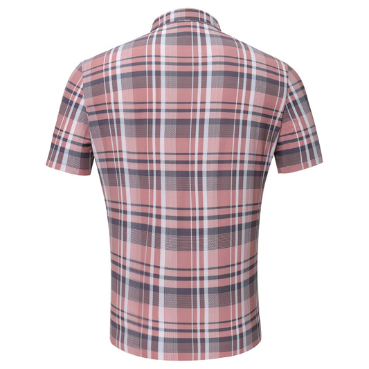 Square Up Short-Sleeve Shirt-RED